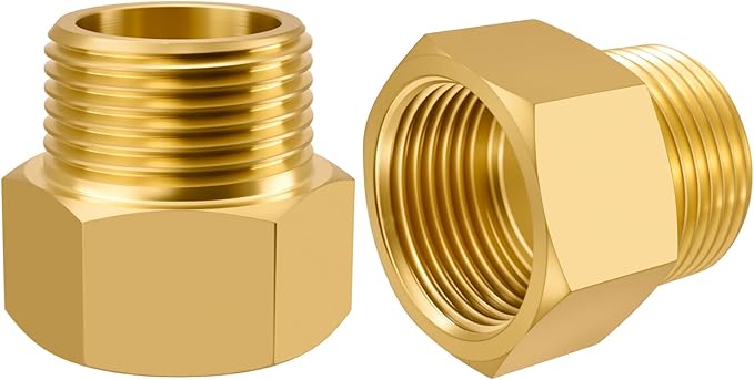 SDTC Tech Brass Pipe Fitting 3/4 NPT Thread Male to 3/4 NPT Thread Female | by SDTCTech