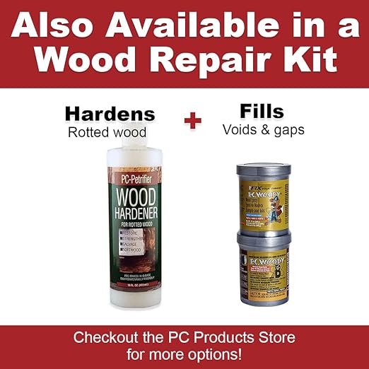 PC Products PC-Woody Wood Repair Epoxy Paste, Two-Part 24 oz in Two Cans - Image 6