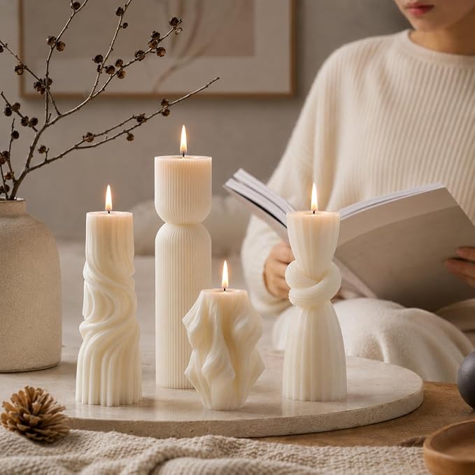 4-Pack Pillar Candles - Image 9