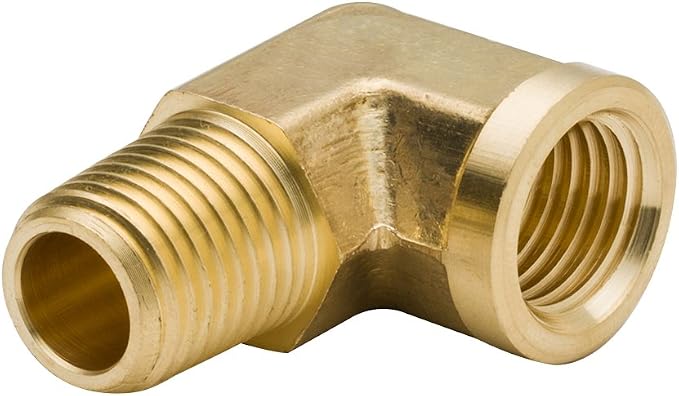 90 Degree Brass Street Elbow 3/8" NPT Male x 3/8" NPT Female Forged Pipe Fitting - Image 6