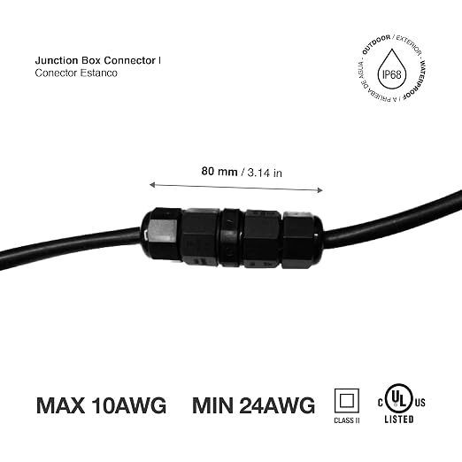 2pcs Waterproof Flood Light Junction Box Underground IP65 Electrical Outdoor - Image 3