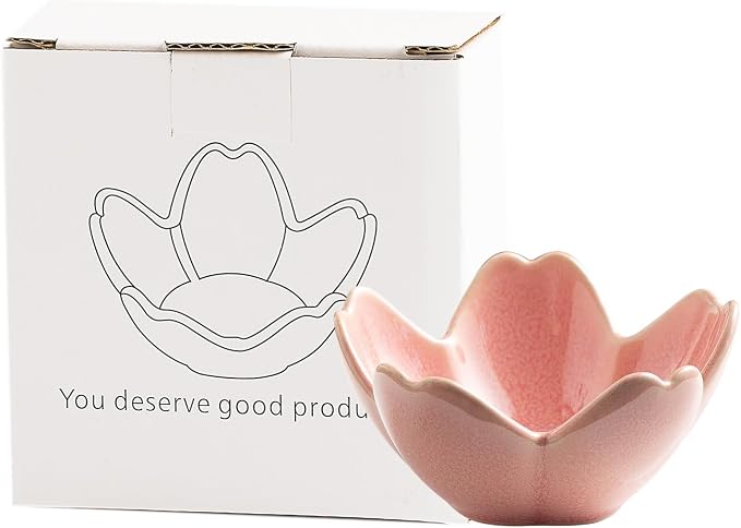 Flower Ceramic Jewelry Dish, Floral Ring Holder Tray | Petite bowl keeps rings - Image 9