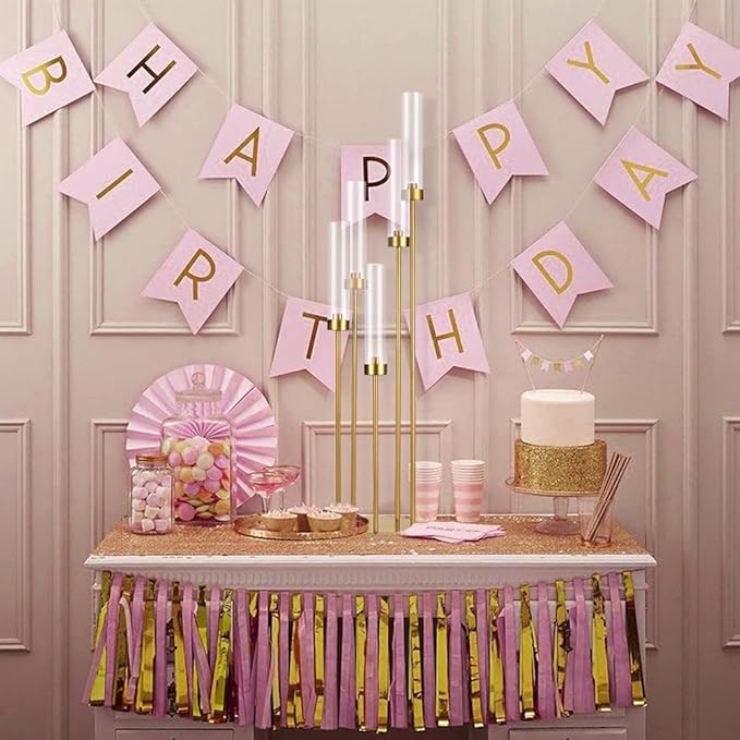 10PCS Gold Floor Candelabra, 5 Arm Candle Holder Tall Floor Candle Holder - Image 5