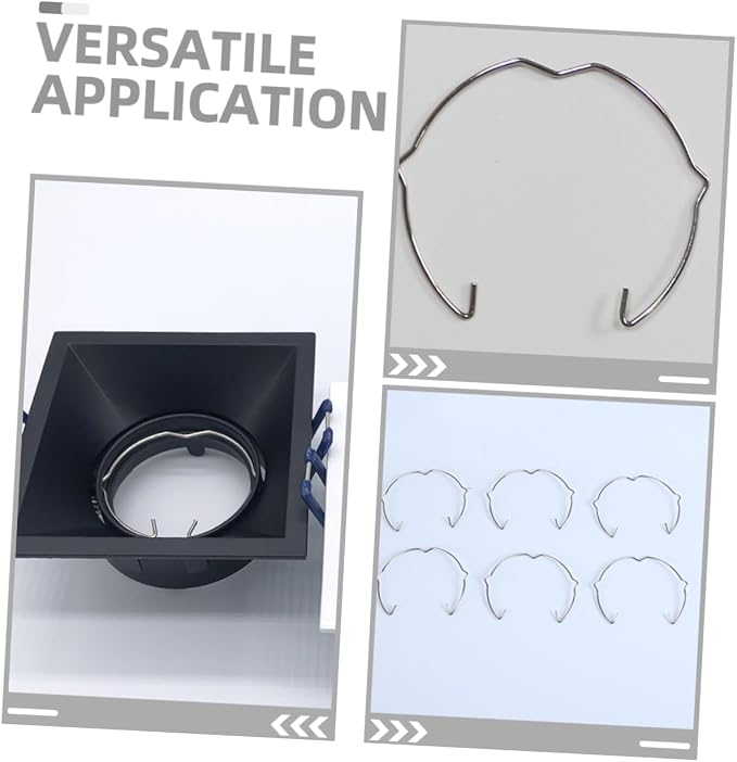 Drywall Clips Repair Kit 10pcs Spotlight Spring Clips Retaining Rings - Image 2