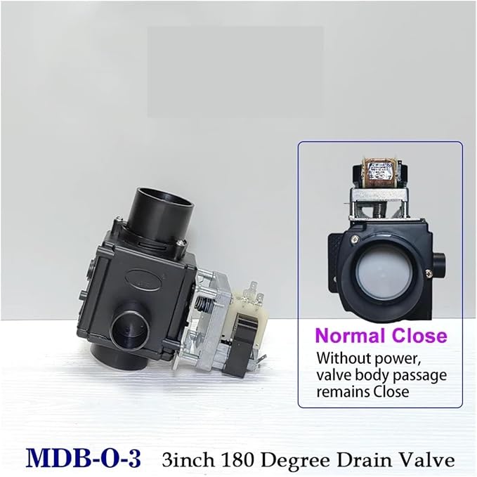3inch 180degree Washer Drain Valve Drain Pump - Image 2