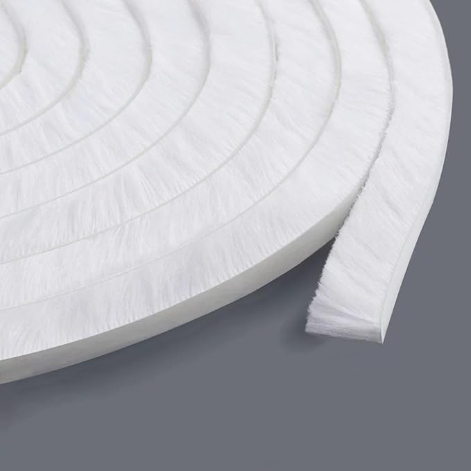0.9Inch Brush Weather Stripping, Card-Slot Seal Strip Pile Weatherstrip Door by Unknown