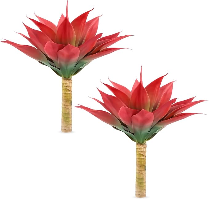 Velener Fall Fake Agave Artificial Plant, Unpotted Faux Agave Stems Plant by Velener