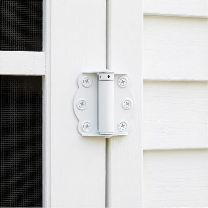 Nuk3y Screen Door Spring Hinge Set, Set Includes 2 Self-Closing Hinges & 1 - Image 3