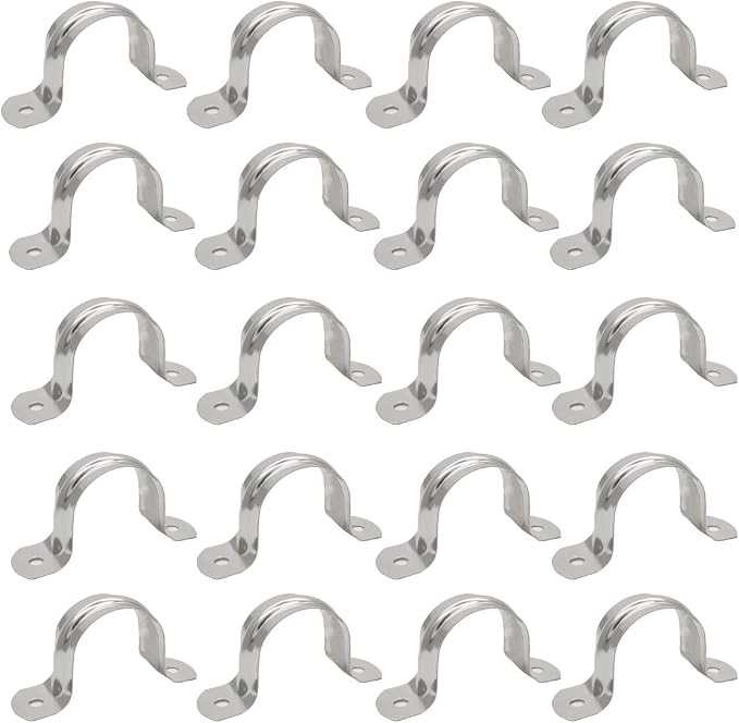 1.5inch Two Hole Strap U Bracket Stainless Steel Tube Strap Tension Clip - Image 3