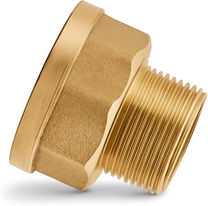 Adapter 3/4" Male x 1" Female Threaded Brass Construction – NPT Pipe Fittings - Image 3