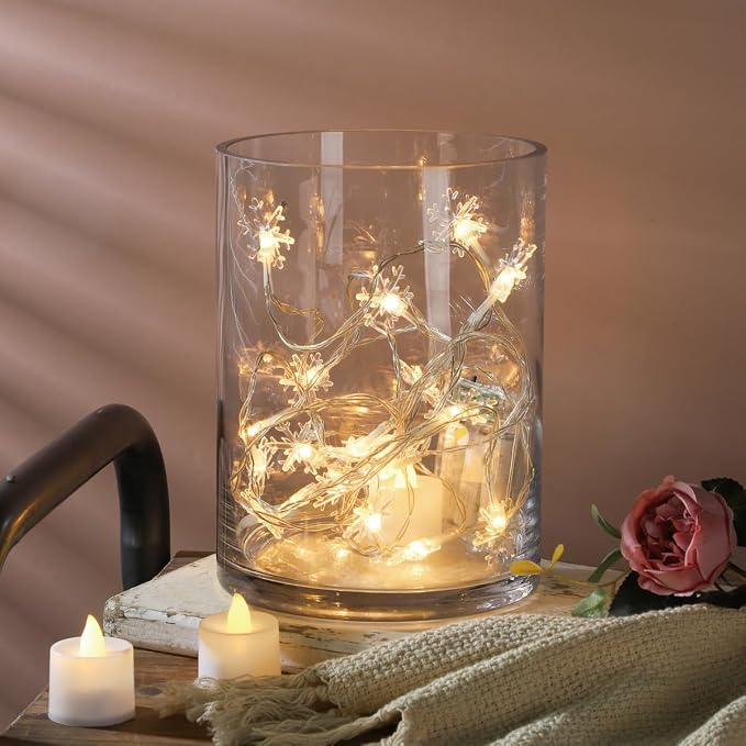 6" Wide 8" High Large Hand Blown Sturdy Clear Cylinder Glass Vase, Centerpiece - Image 6
