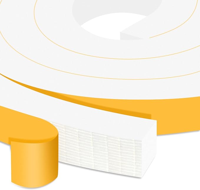 Thick Foam Seal, Strong Adhesive, Door Gap Filler & Draft Stopper | Fills Wide by Trisiki