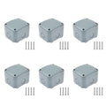 6PK Waterproof Junction Box, ABS Outdoor 3.25 x 2.75 x 2.25 inch by NineLeaf
