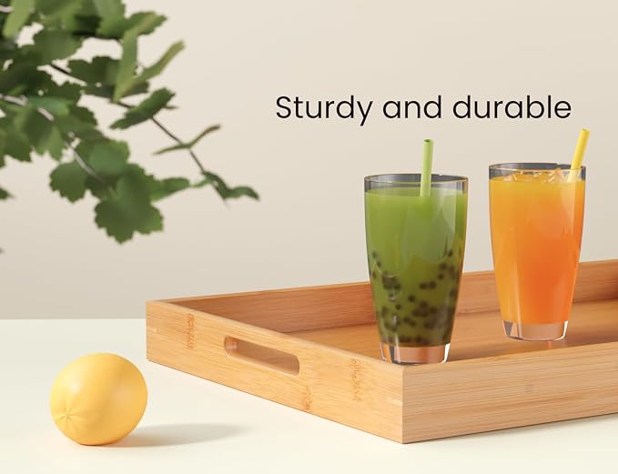 Fibogollo Bamboo Set of 2 Serving Tray - Image 3