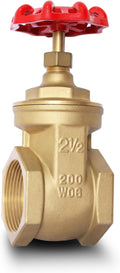 2-1/2" NPT Gate Valve, Heavy Duty Brass Female x Female Thread, DN65 | Manual by SYWUWV