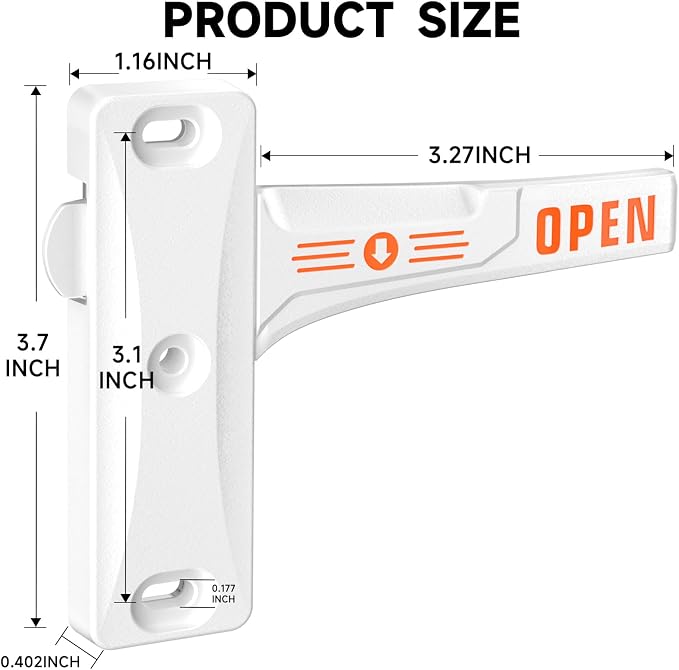 Zinc Alloy RV Screen Door Latch, Camper Screen Door Latch Replacement Kit - Image 4