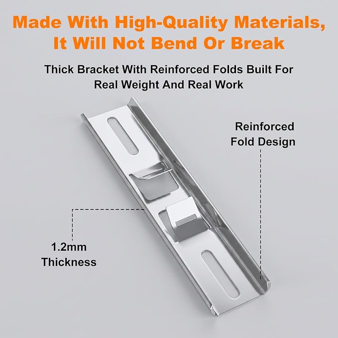 2Set Pole Mounting Kits, Stainless Steel Pole Clamp Mount Brackets - Image 6