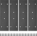 Bonsicoky 4Pcs Flat Straight Brace Brackets, 6.7 x 1.9 / 169 x 48mm | Stainless by Bonsicoky