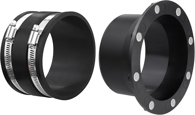 4 Inch Magnetic Dust Collection Connector w/ 4 Inch Dust Control Flex Cuff | 4" by JIANBENKJ