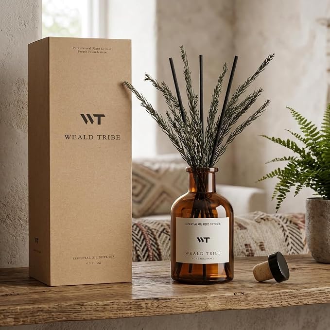 Reed Diffuser Set for Bathroom Air Fresheners, Oil Diffuser Sticks - Image 3
