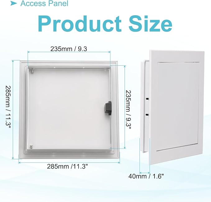 PATIKIL Drywall Access Panel 11x11 Inch, Aluminum Frame Wall Hole Cover - Image 2