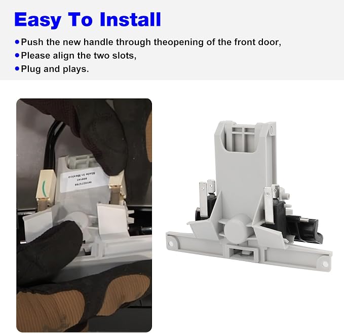 WPW10130695 Dishwasher Door Latch Handle Replacement Whirlpool Amana | Fits - Image 6