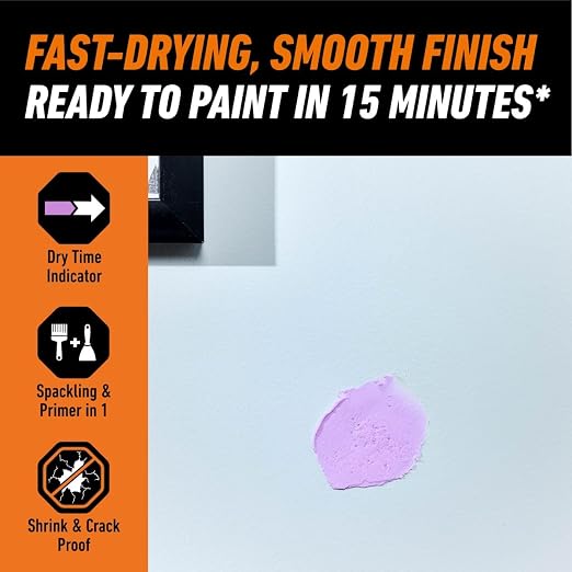 Gorilla High Performance Wall Repair, 32 oz Tub, Dries White | Spackling and - Image 4