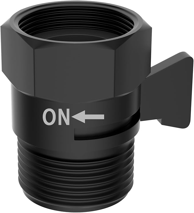 Hibbent All Metal 1 Pack Shower Head Flow Control Valve, G1/2 Brass Shut-off by Hibbent