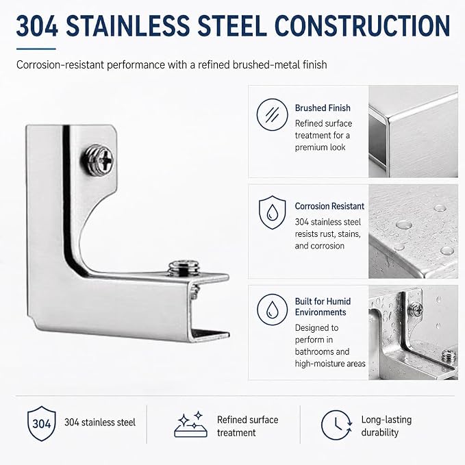 Glass and Tile Corner Clip, Clamp Bracket，Cross-Shape | Outdoor Furniture - Image 4