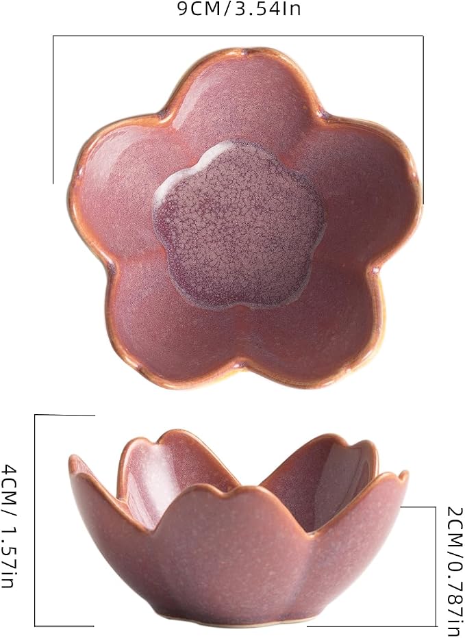 Floral Ceramic Jewelry Tray, 3.5" Ring Holder Trinket Bowl | Petite bowl keeps - Image 2