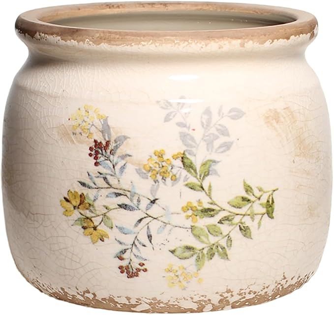Xiaan Jiaju Ceramic Pots for Plants, Cottage Rustic Clay Flower Pots & Vase | by XiaanJiaju
