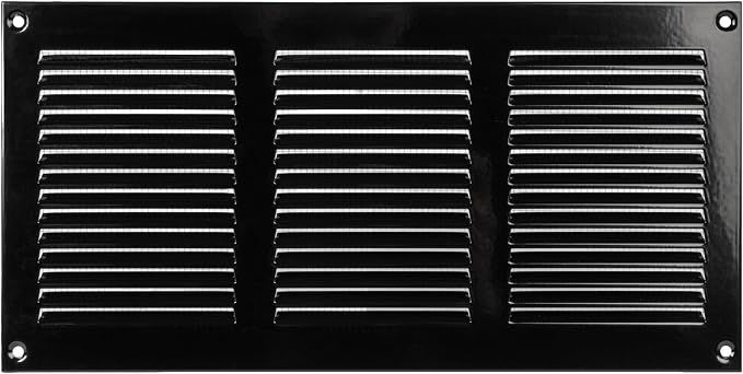 12 x 6 Inch Black Galvanized Steel Return Air Register Vent Cover, AC Vent Cover - Image 8