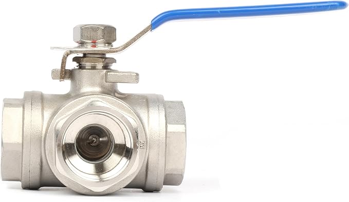 U.S. Solid 1" 3 Way Ball Valve - Image 2