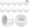 1/2" BSPT PVC Sprinkler Cap 12 Pack, Female Thread Pipe Plug Adapter by Unknown