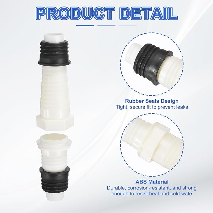 PATIKIL Washing Machine Drain Connector 2 Pcs - Image 3