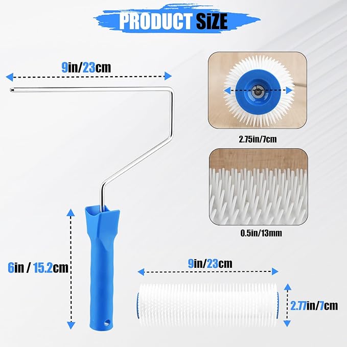 Spiked Self Leveling Cement Tool Kit, Epoxy Flooring Tool Kit, Heavy-Duty - Image 3