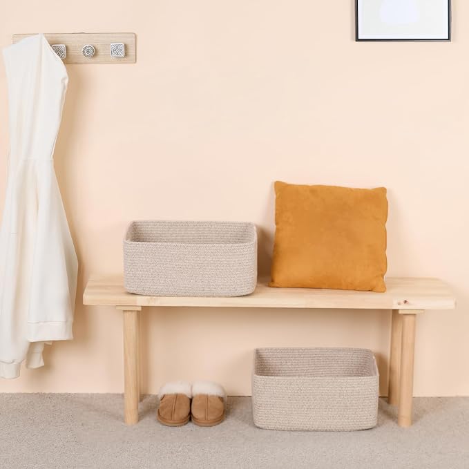 MiniArk Large Storage Baskets for Shelves, Baby Nursery, Toy Baskets Box - Image 6