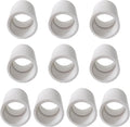 White PVC Pipe Coupling Adapter, 1 inch Socket x Socket, Sch40 PVC Coupling by YTFSA