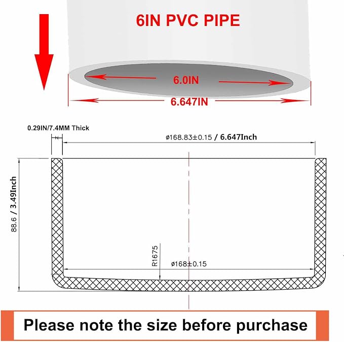 6" PVC Pipe End Cap Fitting Schedule 40 Furniture Grade PVC Pipe End Cap Plug - Image 2
