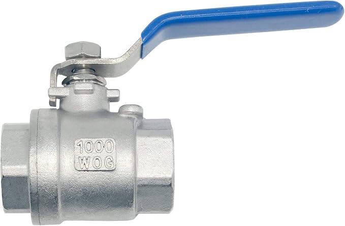 DAN SPEED 1" NPT Female SS 316 Stainless Steel Full Port Ball Valve Vinyl - Image 3