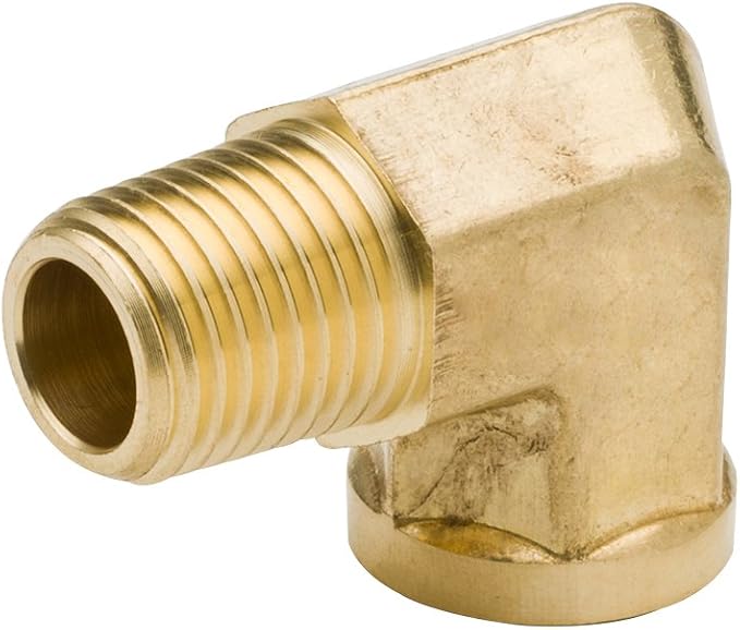 90 Degree Brass Street Elbow 3/8" NPT Male x 3/8" NPT Female Forged Pipe Fitting - Image 3