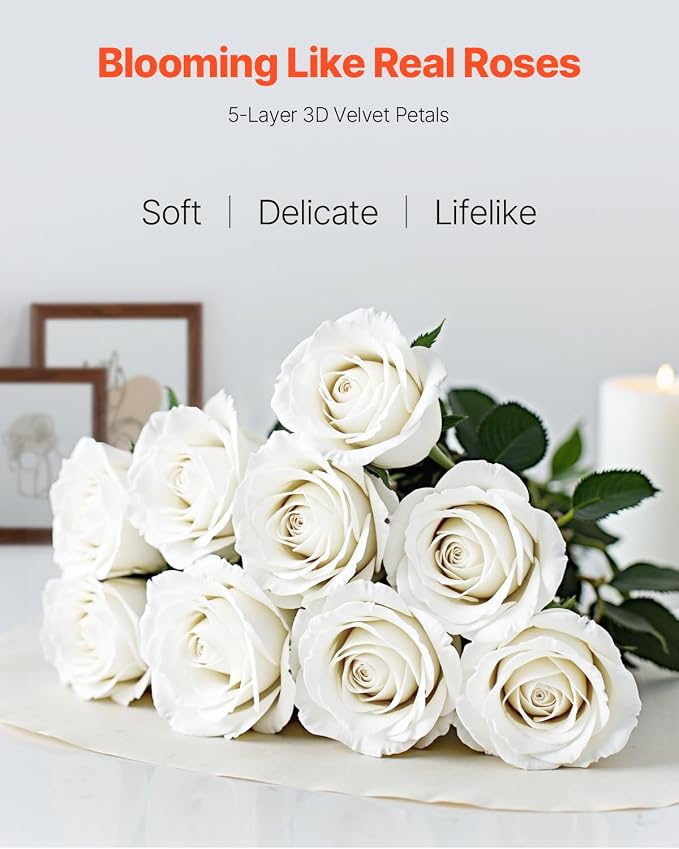 VEVOR Artificial Flowers, Home Centerpieces Arrangements, Party Tables - Image 2