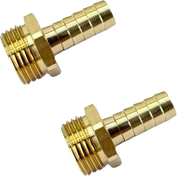 2 Pcs 1/2" PEX Male x 3/4" GHT Male Connector, Brass Pex to GHT Fitting Hose - Image 4