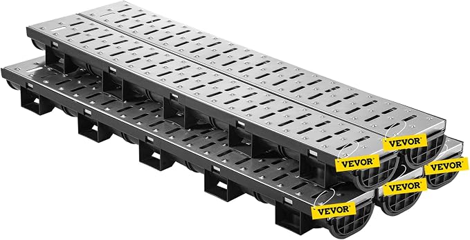 VEVOR Trench Drain System 5 Pack, Channel Drain - Image 11