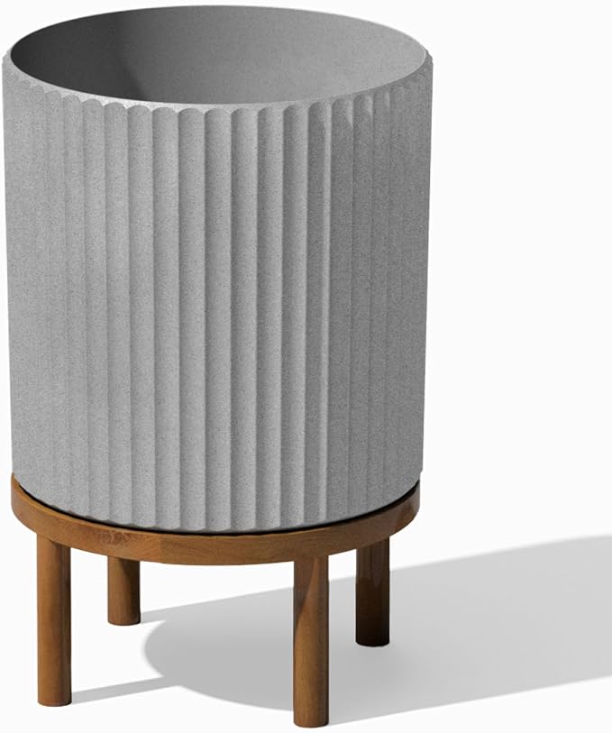 Veradek Demi Series Round Planter w/ Stand by VeradekOutdoor