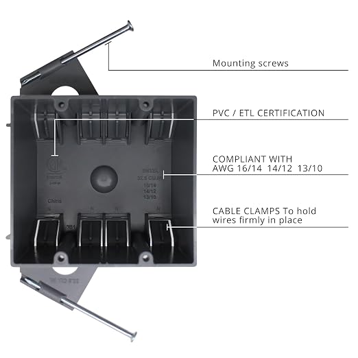 2 Gang PVC New Work Electrical Outlet Box - Image 2