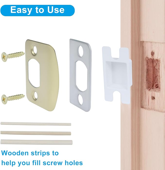 Door Strike Plate Repair Kit, Steel - Image 5