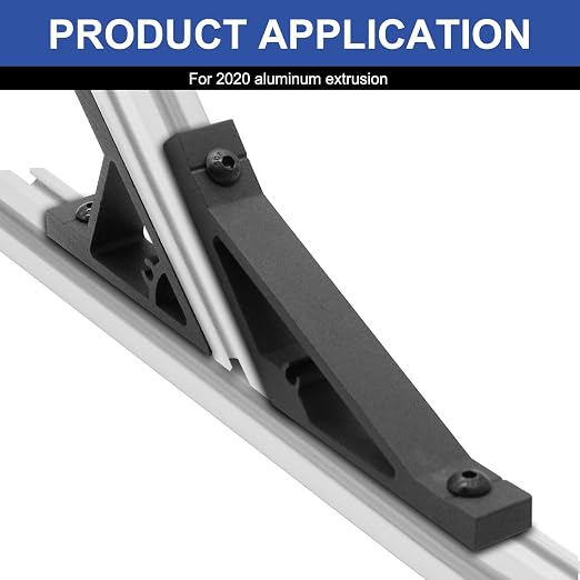 12 pcs Black 2020 45/135 Degree Angle Corner Bracket 2020 Extrusion Hardware - Image 4