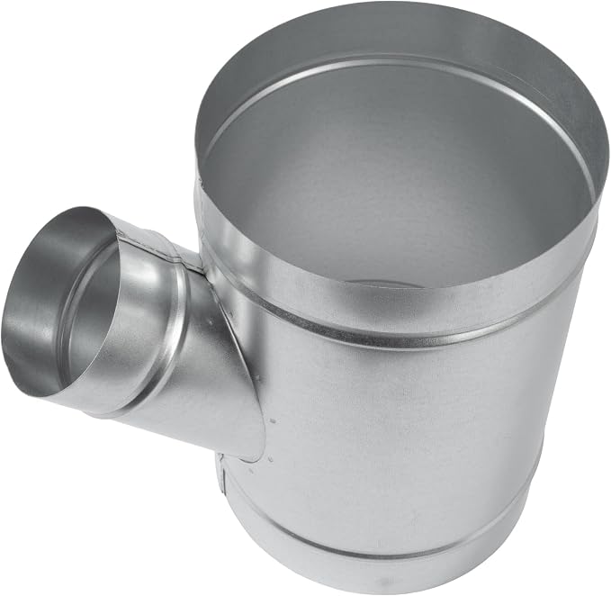 45° Degree Ø8 x 8 x 4 Inch Wye-Shape Duct Splitter - Image 3