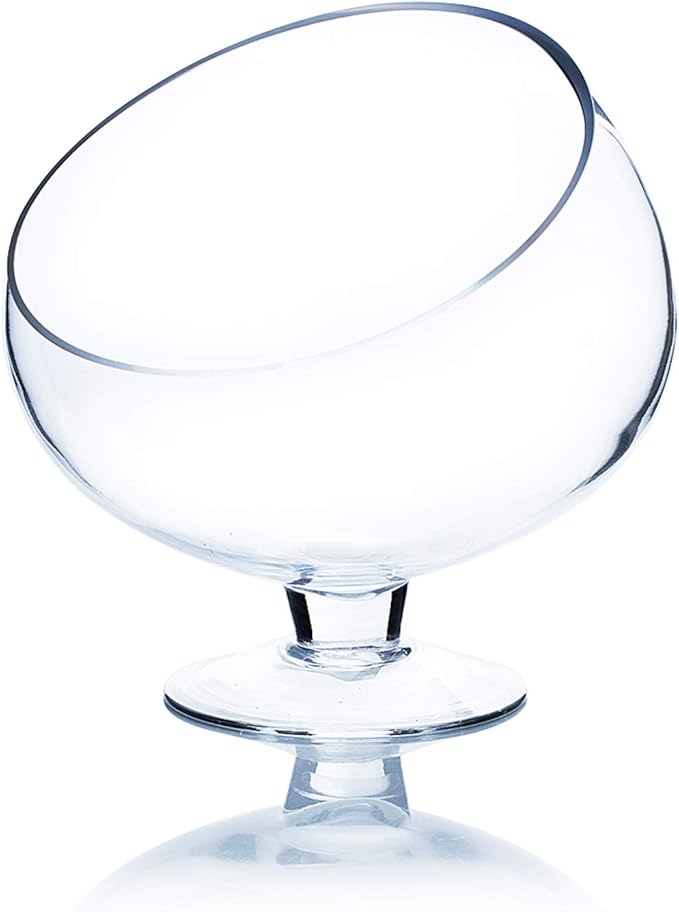 WGV Slant Cut Bowl Glass Vase by WGVInternational-OpusGlassware